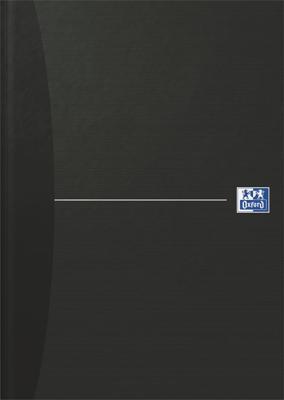 Oxford Office Essentials schrift, harde kaft, 192 bladzijden, gelijnd, ft A4, smart black