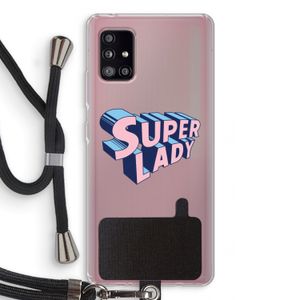 Superlady: Samsung Galaxy A51 5G Transparant Hoesje met koord