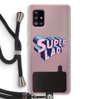 Superlady: Samsung Galaxy A51 5G Transparant Hoesje met koord