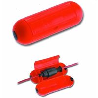 Stekkersafe / veiligheidsbox stekkerverbindingen kunststof rood 21 x 6,5 x 7 cm   -