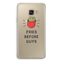 Fries before guys: Samsung A3 (2017) Transparant Hoesje