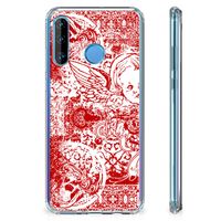 Extreme Case Huawei P30 Lite Angel Skull Rood