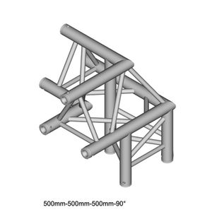 DuraTruss DT 33/2-C31-LU driehoek truss hoek 90° apex up + rechts omlaag