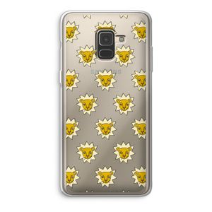 Leeuwenkoppen: Samsung Galaxy A8 (2018) Transparant Hoesje