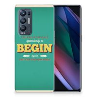 OPPO Find X3 Neo Siliconen hoesje met naam Quote Begin