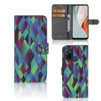 OnePlus Nord N100 | Book Case | Abstract Green Blue