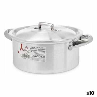 Kookpot met Deksel Kinvara 100004 100004 Zilverkleurig 25 x 11,5 x 18 cm 18 x 11,5 x 25 cm (10 Stuks)