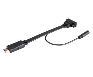 Akasa AK-CBHD18-20BK video kabel adapter 0,2 m HDMI Type A (Standaard) VGA (D-Sub) Zwart