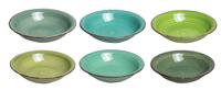 Cookinglife Diepe borden / Pastaborden Delice Groen ø 21 cm - 6 stuks