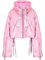 Khrisjoy veste pailletée à capuche - Rose