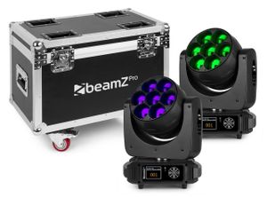 BeamZ MHL740 Set Discolaserprojector Zwart Geschikt voor gebruik binnen