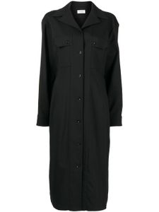 LEMAIRE robe-chemise à manches longues - Noir