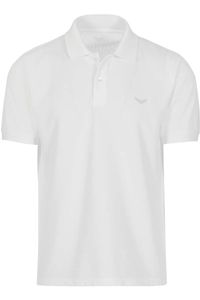 TRIGEMA Comfort Fit Polo shirt Korte mouw wit