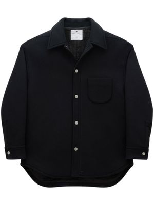 Courrèges surchemise boutonnée à manches longues - Noir