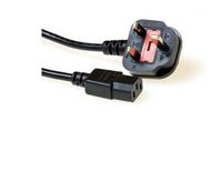 ACT Netsnoer UK connector - C13 zwart 2,5 m - thumbnail
