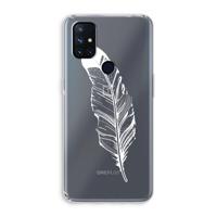 Pluim: OnePlus Nord N10 5G Transparant Hoesje - thumbnail