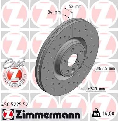 Remschijf SPORT REMSCHIJF COAT Z 450522552
