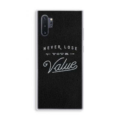 Never lose your value: Samsung Galaxy Note 10 Plus Transparant Hoesje