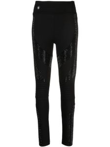 Philipp Plein legging strassé à taille haute - Noir