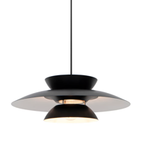 Hanglamp retro zwart 'Carmen 45' Nordlux E27 fitting rond metaal 450mm - thumbnail