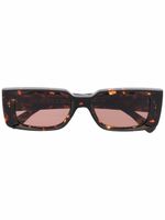 Cutler & Gross lunettes de soleil à monture rectangulaire - Marron