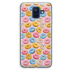 Pink donuts: Samsung Galaxy A6 (2018) Transparant Hoesje