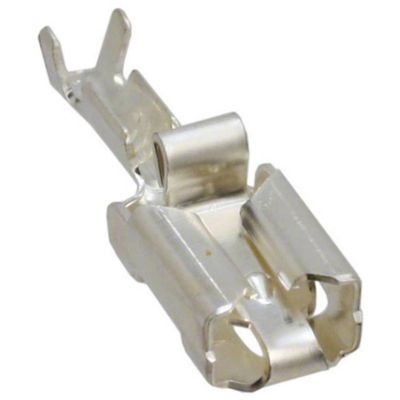 TE Connectivity 927855-6 Platte stekker (female) Vibratieveilig Insteekbreedte: 6.35 mm Insteekdikte: 0.81 mm 180 ° Ongeïsoleerd Zilver 1 stuk(s)