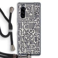 Moroccan Print: Sony Xperia 5 Transparant Hoesje met koord