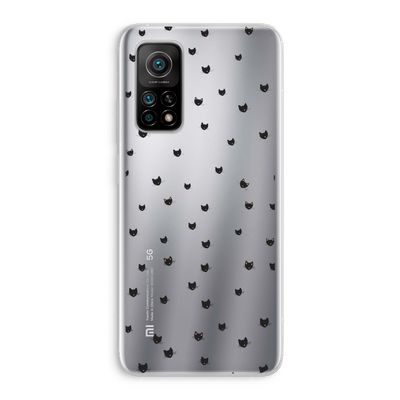 Kleine kattenkopjes: Xiaomi Mi 10T 5G Transparant Hoesje