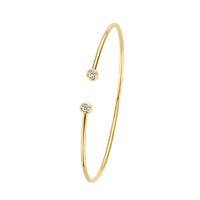 Armband Spang geelgoud-diamant 0.19ct H Si 55 mm