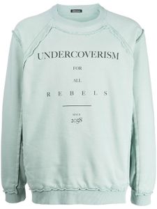 Undercoverism pull à logo imprimé - Bleu