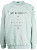 Undercoverism sweat à logo imprimé - Bleu