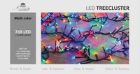 1,6-1,9 meter treecluster 768 LED multi met timer - Annas collection