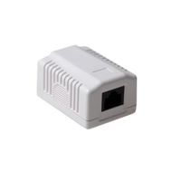 Cat 6 netwerkdoos opbouw 1xRJ45 FA6003 werk de computerkabel aan beide zijden netjes af Cat 6 netwerkdoos opbouw 1xRJ45 FA6003 werk de computerkabel aan beide zijden netjes af