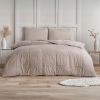 Dekbedovertek Tailored Taupe Effen 140x200 Cm Anti Allergie & Anti Huisstofmijt Sleeptime Fresh - Dekbed-Discounter.nl