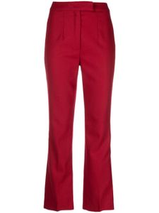 John Galliano Pre-Owned pantalon en laine à coupe droite (années 1990) - Rouge