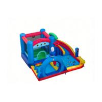 Opblaasbare Waterglijbaan Waterpark voor Kinderen met Peuterbad Springkussen voor in de Tuin (Zonder Ventilator)