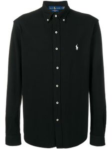 Polo Ralph Lauren chemise boutonnée à broderies - Noir