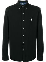 Polo Ralph Lauren chemise boutonnée à broderies - Noir - thumbnail