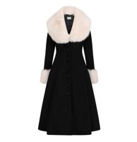 Banned Martha Faux Fur Coat Black-M