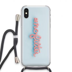 #nofilter: iPhone XS Transparant Hoesje met koord