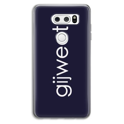 Gijweet: LG V30 Transparant Hoesje