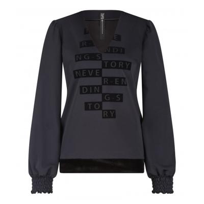 Zip73 - Zwart | Dames | Top | Zwart | 3XL | regular | Kamst mode