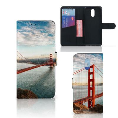 Nokia 2.3 | Flip Cover | Golden Gate Bridge