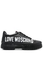 Love Moschino baskets à logo imprimé - Noir