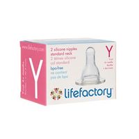 Spenen Lifefactory Glazen Fles - Pap - thumbnail