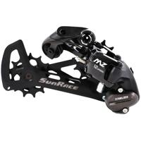 SunRace achterderailleur 12v medium kooi direct zwart