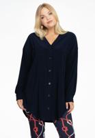 Yoek Blouse wijd | Blauw | Maat 58/60