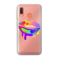 Lip Palette: Samsung Galaxy A20e Transparant Hoesje