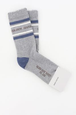 Golden Goose sokken GUP00883.P002205.83129 china blue/off white/coffee bean